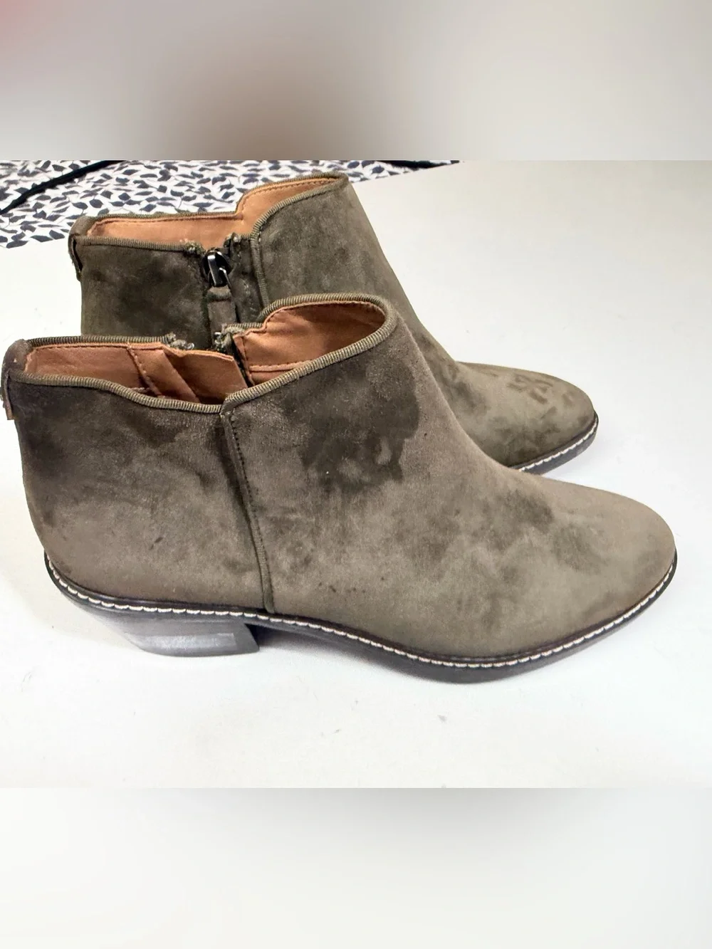 Sam Edelman Olive Pryce Waterproof Suede Leather Versatile Ankle Boots NWT 8.5